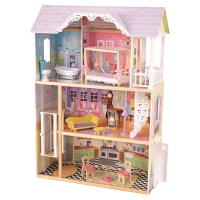 Charming Wooden Dollhouse for Imaginative Play