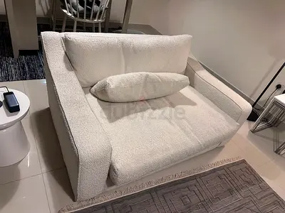 Beige arm chairs