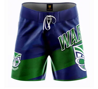BNew- NZ Warriors-Men’s NRL WARRIORS BARREL BOARD SHORTS - ADULT- Size L.  New