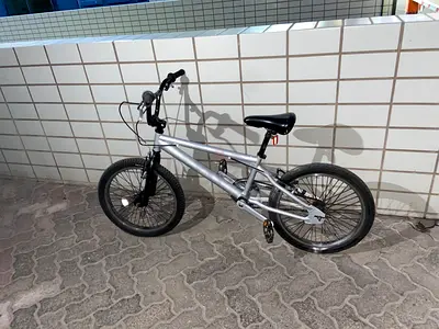 Sturdy Silver BMX Bike for Sale