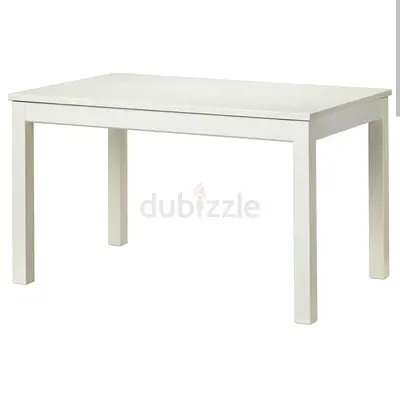 Ikea extendable Dining Table - with 4 chairs Perfect for family of 4