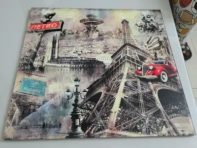 Vintage Collage Paris Scenery