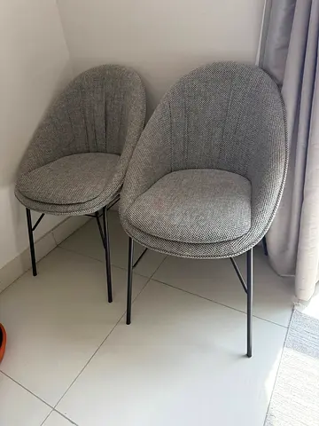Pair of Arcadia Dining Grey Chairs