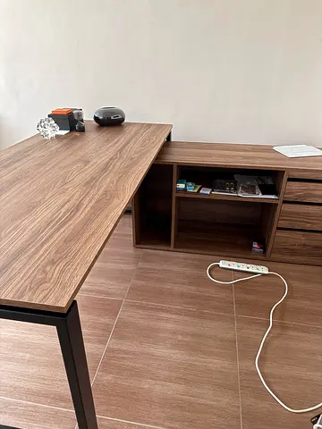 Large Executive Office Desk | Custom Made | Wood  Metal | Storage + Lock