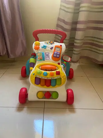 Baby Push Walker Colorful Interactive Musical Walking Toy