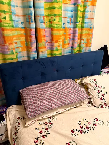 Bed Queen Size with upholstery back