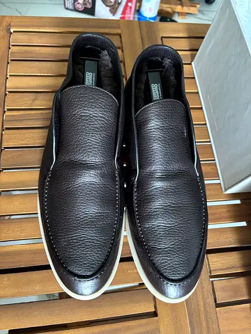 Loro piana open walk ankle leather