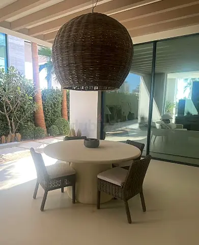 Stylish Round Dining Table with Comfortable Chairs