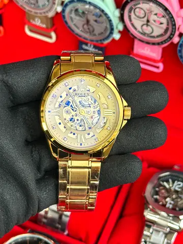 Rolex automatic golden watches