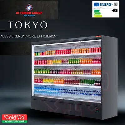 used open chiller for supermarket and grocery