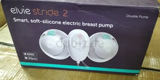 Elvie Stride 2 Smart Soft-Silicone Electric Double Breast Pump.