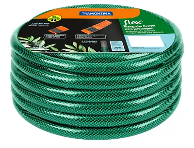Tramontina Garden Hose 6m with thread connectors and sprayer