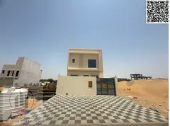 Townhouse for sale in Ajman, Al Helio 2 area. Elegant design, prime location. 3 bedrooms, living roo