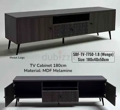 Stylish Wenge TV Cabinet with Storage