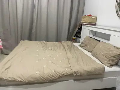 Cozy King Size Bed with Bedding Set