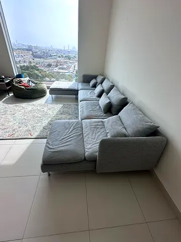 Looks great Condition Ikea Sodhremn L Shape Sofa without footstool