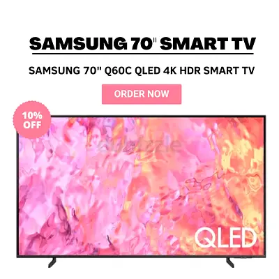 Samsung 70 Inch QLED 4k HDR Smart TV 70Q60C