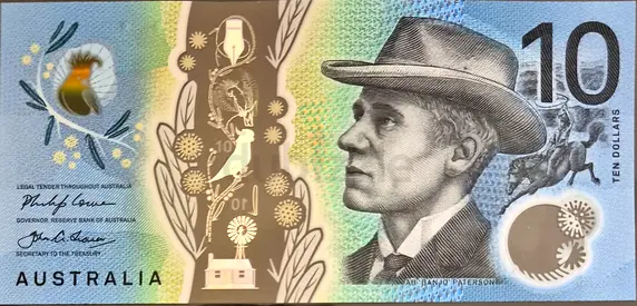 AUSTRALIA 10 DOLLARS BANKNOTE 2017