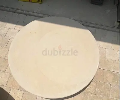 Minimalist Round Coffee Table in Neutral Tone