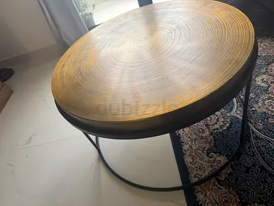 Stylish Round Coffee Table with Unique Design