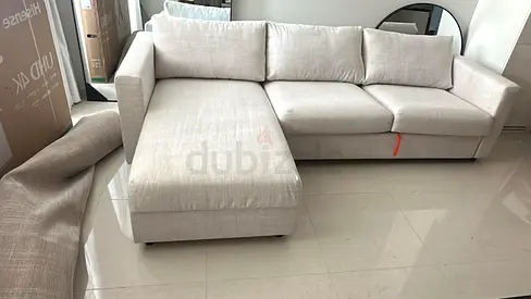 Looks great Condition Ikea Vimle L Shape Sofa Bed with Storage