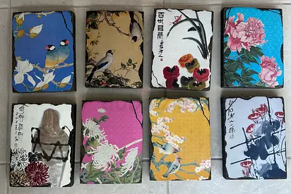 Set of decorative Taiwanese wall plaques