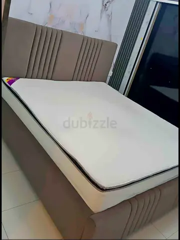 Modern Bed Frame with Comfortable Mattress