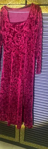 Elegant Velvet Long Dress