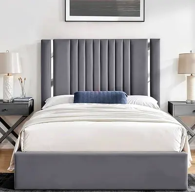 Fully Customisable King Size Brand New Luxury Bedframe , Hydraulic Storage can be installed it.