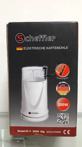 Scheffler Coffee Grinder 200W Electric Coffee Grinder with 304 Stainless Steel Blade 50g Capacity AE