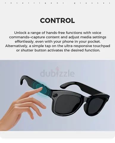 Smart Control Sun Glasses for Hands-Free Functionality (AI Sunglasses)