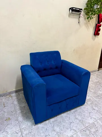 Stylish Blue Sofa Set 5Seater for Sale