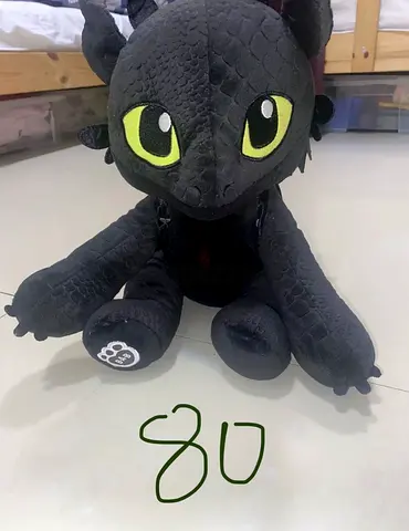 Adorable Black Dragon Plush Toy