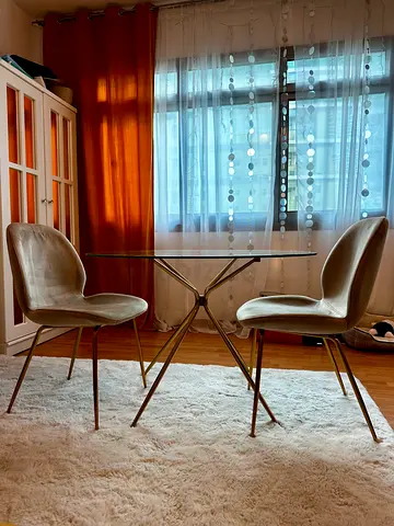 Elegant Dining Set ( round table and 2 chairs )