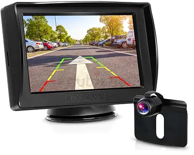 BOSCAM K3 Reversing Camera Kit with 4.3 LCD Monitor, IP68 Waterproof Night Vision Rear Camera