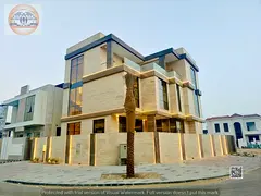 Villa for sale in a prime strategic location (corner) in Al Yasmin area (two floors + roof) with a l