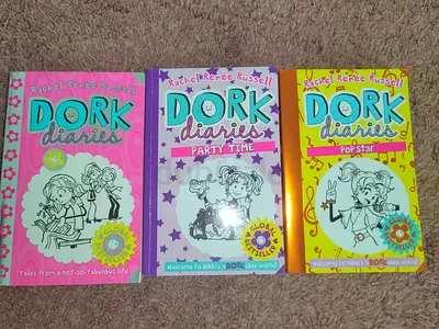 Dork diaries book 1,2,3 combo