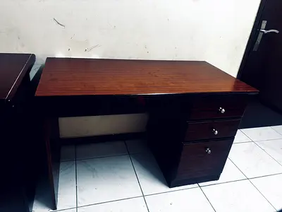 Elegant Wooden Study Desk with rotating chair