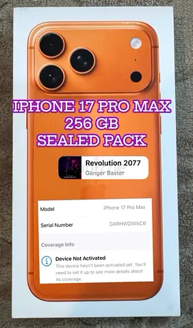 iPhone 17 Pro Max 256 GB - Sealed Pack