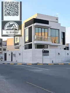 🏠 Villa for sale in Al zahia, Ajman, corner unit - 4 master bedrooms, majlis and living room