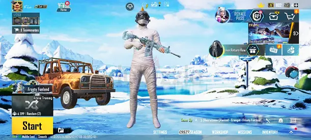 PUBG ACCOUNT - WHITE MUMMY SET + INFERNO HELMET + M4 GLACIER LEVEL 5 + 11 GUN LAB HIGH LEVEL +OLD RP