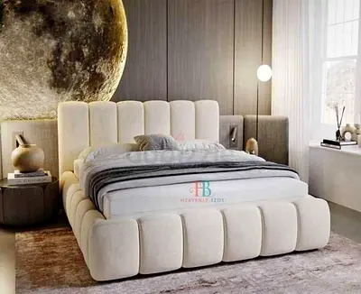 Luxurious Upholstered Bed with Modern Design