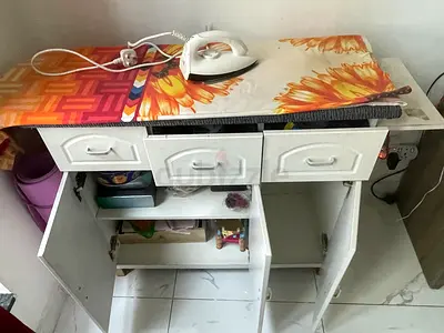 Stylish Ironing Board Cabinet with Storage