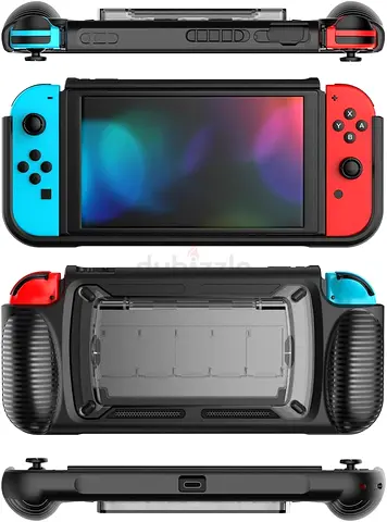 Case for Nintendo Switch, Grip Cover with 5+2 Storage Slots for Game