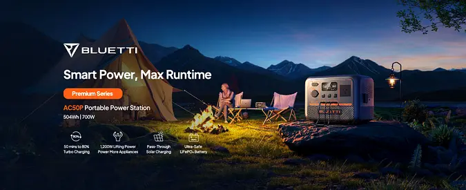 BLUETTI AC50P - Portable Power Station - Your Adventure Companion