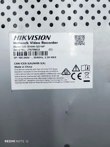 Hikvision nvr-DS-7616NI-Q2/16P