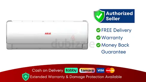 Split AC 1 Ton Akai Air Conditioner ● Brand New | 1 Year Warranty | FREE Delivery