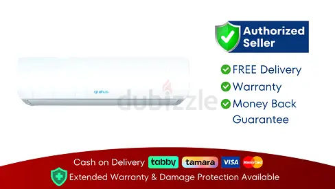 Split AC 1 Ton Gratus Air Conditioner ● Brand New | 1 Year Warranty | FREE Delivery