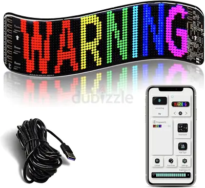 Flexible Waterproof LED Display, Programmable Bluetooth App-Controlled