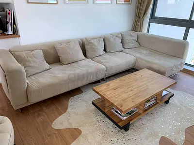 Cozy Beige Sofa L Shape